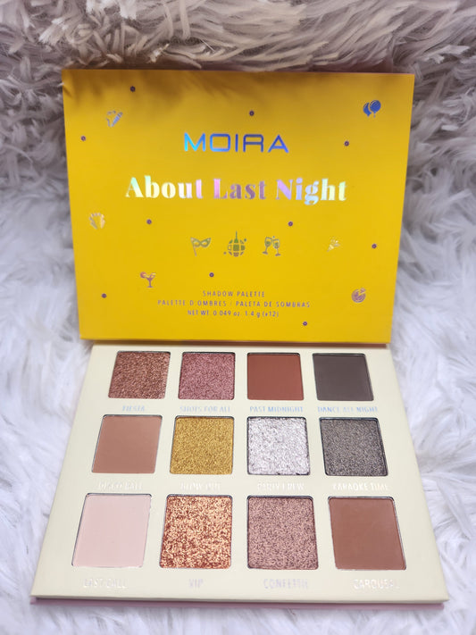 About Last Night Palette by Moira