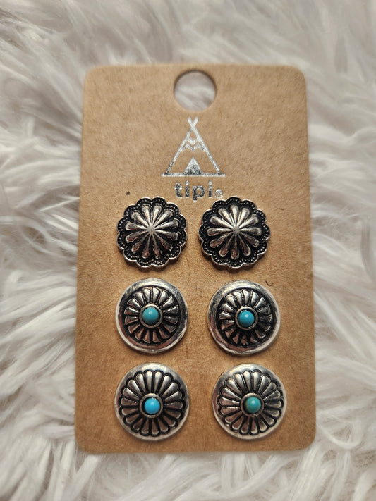 3 Pack Earring Set by Tipi